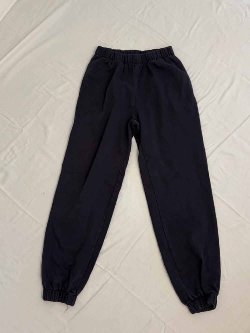 John Galt Brandy Melville Black/Navy Sweatpants Joggers One Size